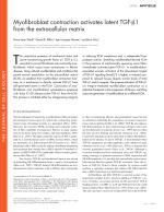Myofibroblast contraction activates latent TGF-β1 from the extracellular matrix