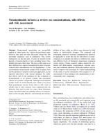 Neonicotinoids in bees: a review on concentrations, side-effects and risk assessment