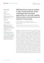 Bifidobacterium species viability in dairy-based probiotic foods: challenges and innovative approaches for accurate viability determination and monitoring of probiotic functionality