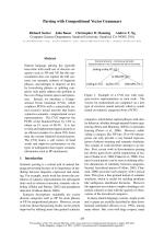Parsing with Compositional Vector Grammars