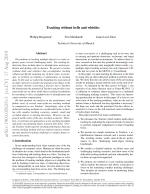 Tracking without bells and whistles
