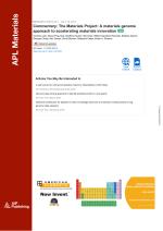 Commentary: The Materials Project: A materials genome approach to accelerating materials innovation