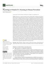 Physiology of Vitamin D—Focusing on Disease Prevention