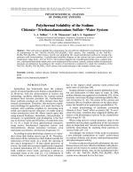 Polythermal Solubility of the Sodium Chlorate-Triethanolammonium Sulfate-Water System