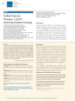 Colon Cancer, Version 1.2017