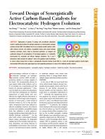 Toward Design of Synergistically Active Carbon-Based Catalysts for Electrocatalytic Hydrogen Evolution
