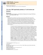 The role of TNF superfamily members in T-cell function and diseases