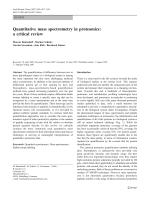 Quantitative mass spectrometry in proteomics: a critical review