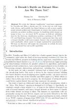 A Decade’s Battle on Dataset Bias: Are We There Yet?