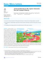 Advanced Materials for NH₃ Capture: Interaction Sites and Transport Pathways