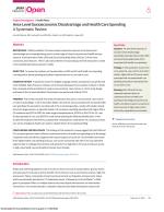 Area-Level Socioeconomic Disadvantage and Health Care Spending: A Systematic Review