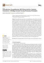 Polyethylene Terephthalate (PET) Recycled by Catalytic Glycolysis: A Bridge toward Circular Economy Principles