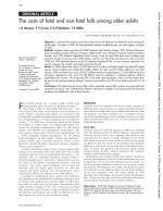 The costs of fatal and non-fatal falls among older adults