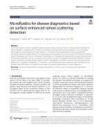 Microfluidics for disease diagnostics based on surface-enhanced raman scattering detection