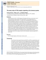 The many roles of FAS receptor signaling in the immune system