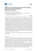 Online Learning and Emergency Remote Teaching: Opportunities and Challenges in Emergency Situations