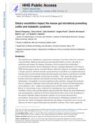 Dietary emulsifiers impact the mouse gut microbiota promoting colitis and metabolic syndrome