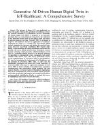 Generative AI-Driven Human Digital Twin in IoT-Healthcare: A Comprehensive Survey