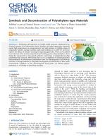 Synthesis and Deconstruction of Polyethylene-type Materials