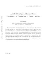 Anti-de Sitter Space, Thermal Phase Transition, And Confinement In Gauge Theories