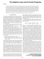 The Adaptive Lasso and Its Oracle Properties