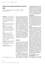 Global burden of depressive disorders in the year 2000