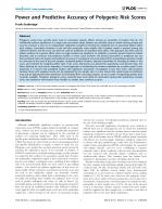 Power and Predictive Accuracy of Polygenic Risk Scores