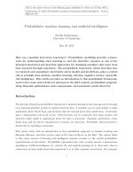 Probabilistic machine learning and artificial intelligence