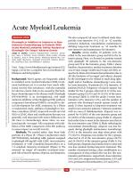 Acute Myeloid Leukemia