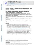 Accurate detection of complex structural variations using single molecule sequencing
