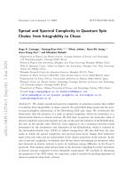 Spread and Spectral Complexity in Quantum Spin Chains: from Integrability to Chaos