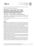Mendelian randomization with invalid instruments: effect estimation and bias detection through Egger regression