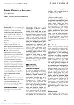 Gender differences in depression