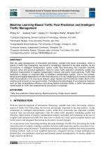 Machine Learning-Based Traffic Flow Prediction and Intelligent Traffic Management