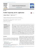 PacBio Sequencing and Its Applications