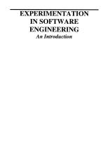 EXPERIMENTATION IN SOFTWARE ENGINEERING An Introduction