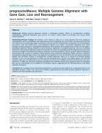progressiveMauve: Multiple Genome Alignment with Gene Gain, Loss and Rearrangement