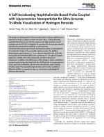 A Self-Accelerating Naphthalimide-Based Probe Coupled with Upconversion Nanoparticles for Ultra-Accurate Tri-Mode Visualization of Hydrogen Peroxide