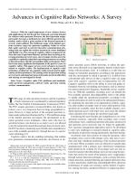 Advances in Cognitive Radio Networks: A Survey