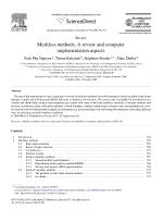Meshless methods: A review and computer implementation aspects