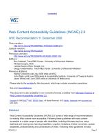 Web Content Accessibility Guidelines (WCAG) 2.0