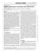 DREME: motif discovery in transcription factor ChIP-seq data