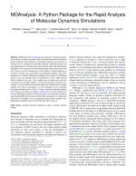 MDAnalysis: A Python Package for the Rapid Analysis of Molecular Dynamics Simulations