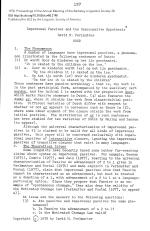 Impersonal Passives and the Unaccusative Hypothesis