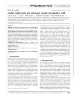 circlize implements and enhances circular visualization in R