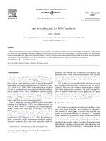 An introduction to ROC analysis