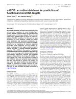 miRDB: an online database for prediction of functional microRNA targets