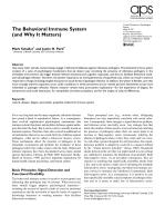 The Behavioral Immune System (and Why It Matters)