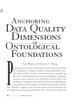 Anchoring Data Quality Dimensions in Ontological Foundations