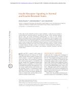Insulin Receptor Signaling in Normal and Insulin-Resistant States